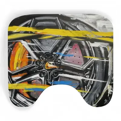 Lamborghini Wheel Crash Toilet Bowl Mat