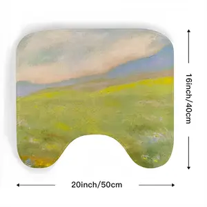 Flower Field Toilet Bowl Mat