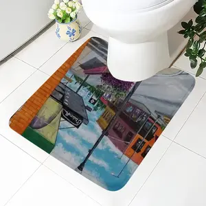 Heading North Toilet Bowl Mat