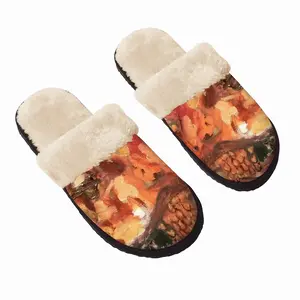 Men Face Storm Fuzzy Slippers