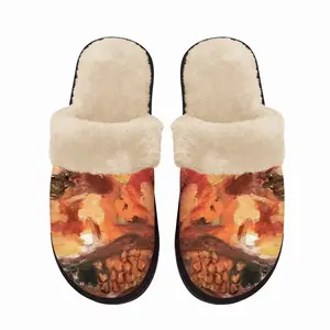 Men Face Storm Fuzzy Slippers