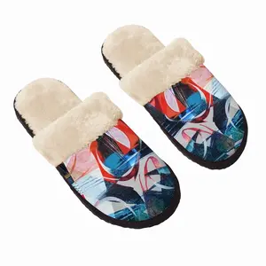 Men Shapes Fuzzy Slippers