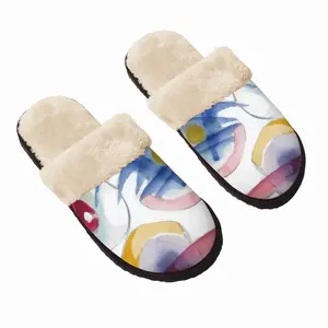 Men Round Fuzzy Slippers