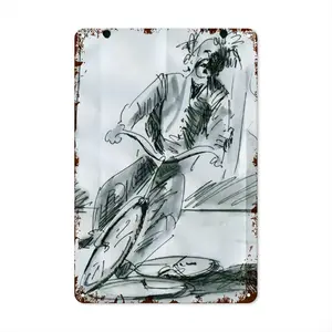 Albert Bike Retro Iron Painting (Vertical)