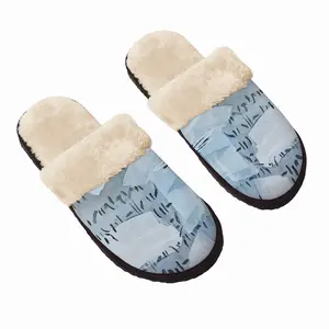 Men Watercolor - M - Shodo Fuzzy Slippers