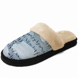 Men Watercolor - M - Shodo Fuzzy Slippers