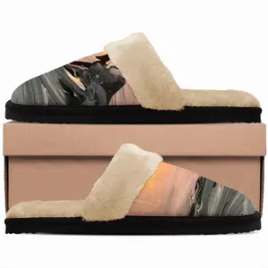 Men Sunrise Fuzzy Slippers