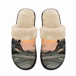 Men Sunrise Fuzzy Slippers