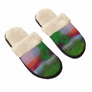 Men Floating Boat Fuzzy Slippers