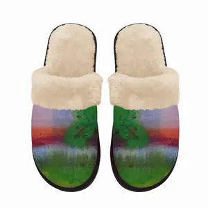 Men Floating Boat Fuzzy Slippers