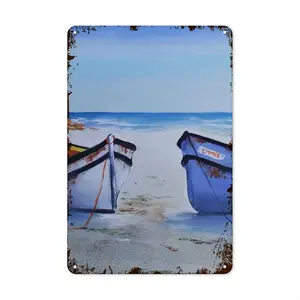 One Boat Belongs To Emmie Retro Iron Painting (Vertical)