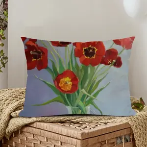 Tulips Polyester Pillow (Rectangle, Multi-Size)