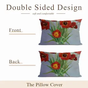 Tulips Polyester Pillow (Rectangle, Multi-Size)