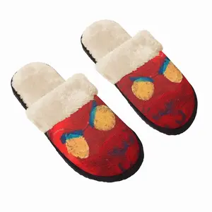 Men Derrida Bird Fuzzy Slippers