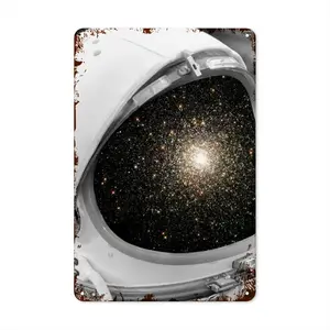 Astronaut Retro Iron Painting (Vertical)