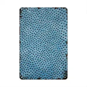 Holes Blue Retro Iron Painting (Vertical)