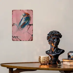 Wee Bird Retro Iron Painting (Vertical)