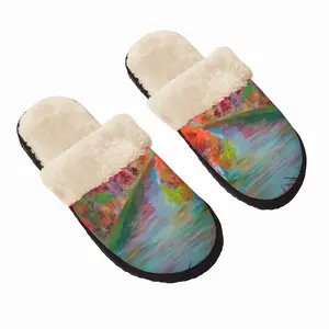 Men Rhythm Of Colors Fuzzy Slippers