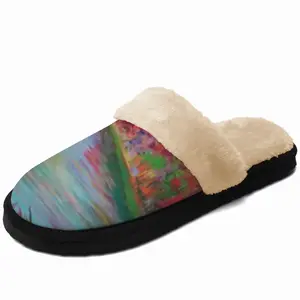 Men Rhythm Of Colors Fuzzy Slippers