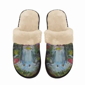 Men Selva Rosa Fuzzy Slippers