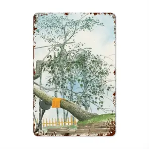 The Sacred Branch Retro Iron Painting (Vertical)