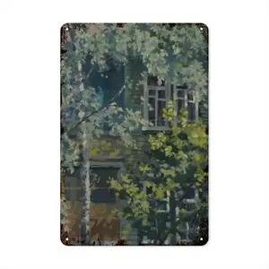 The Overgrown Old House Retro Iron Painting (Vertical)