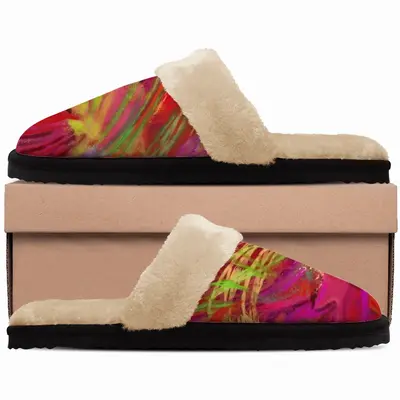 Men Tropical Series C Fuzzy Slippers