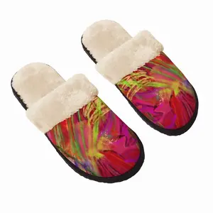 Men Tropical Series C Fuzzy Slippers