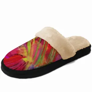 Men Tropical Series C Fuzzy Slippers