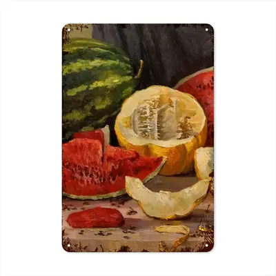 Juicy Sweet Tasty Still Life Retro Iron Painting (Vertical)