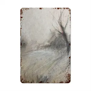 Bare Tree Retro Iron Painting (Vertical)