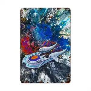 Space Flight Retro Iron Painting (Vertical)