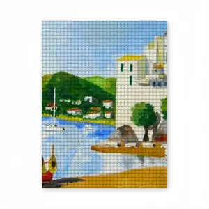 Cadaques (Spain) Round Diamond Painting (Multi-Size, Vertical)