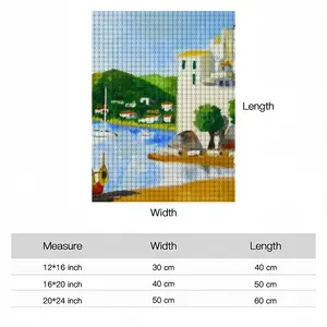 Cadaques (Spain) Round Diamond Painting (Multi-Size, Vertical)