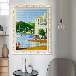 Cadaques (Spain) Round Diamond Painting (Multi-Size, Vertical)