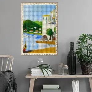 Cadaques (Spain) Round Diamond Painting (Multi-Size, Vertical)