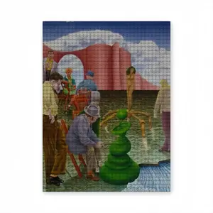 Along The Border Of Dream Round Diamond Painting (Multi-Size, Vertical)