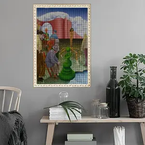 Along The Border Of Dream Round Diamond Painting (Multi-Size, Vertical)