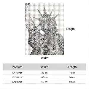 The Statue Of Liberty Round Diamond Painting (Multi-Size, Vertical)