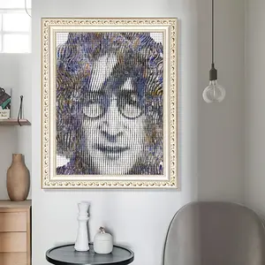 Imagine John Lennon Round Diamond Painting (Multi-Size, Vertical)