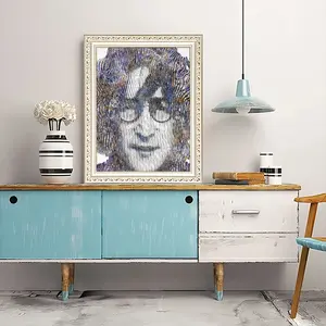 Imagine John Lennon Round Diamond Painting (Multi-Size, Vertical)