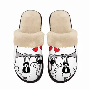 Men Love Is Everywhere Fuzzy Slippers