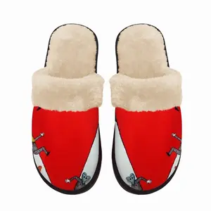 Men Love Is All Around Fuzzy Slippers