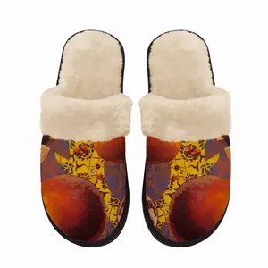 Men Pomegranates Fuzzy Slippers