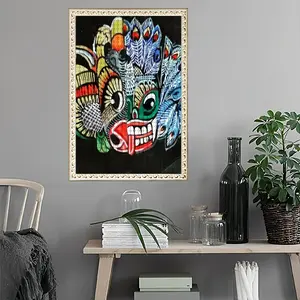 Two-Faced Demon Round Diamond Painting (Multi-Size, Vertical)