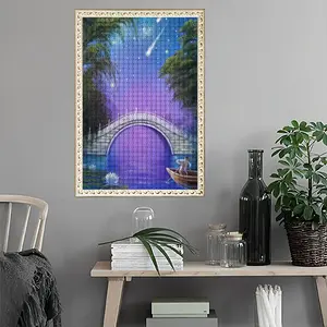 Mystery Of The Night Round Diamond Painting (Multi-Size, Vertical)