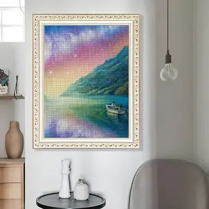 Over The Horizon Round Diamond Painting (Multi-Size, Vertical)