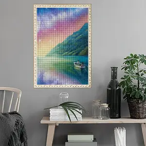 Over The Horizon Round Diamond Painting (Multi-Size, Vertical)