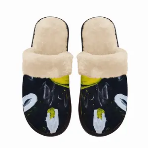 Men Yellow Darkness I Fuzzy Slippers