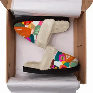 Men Pseudo Geometric I Fuzzy Slippers